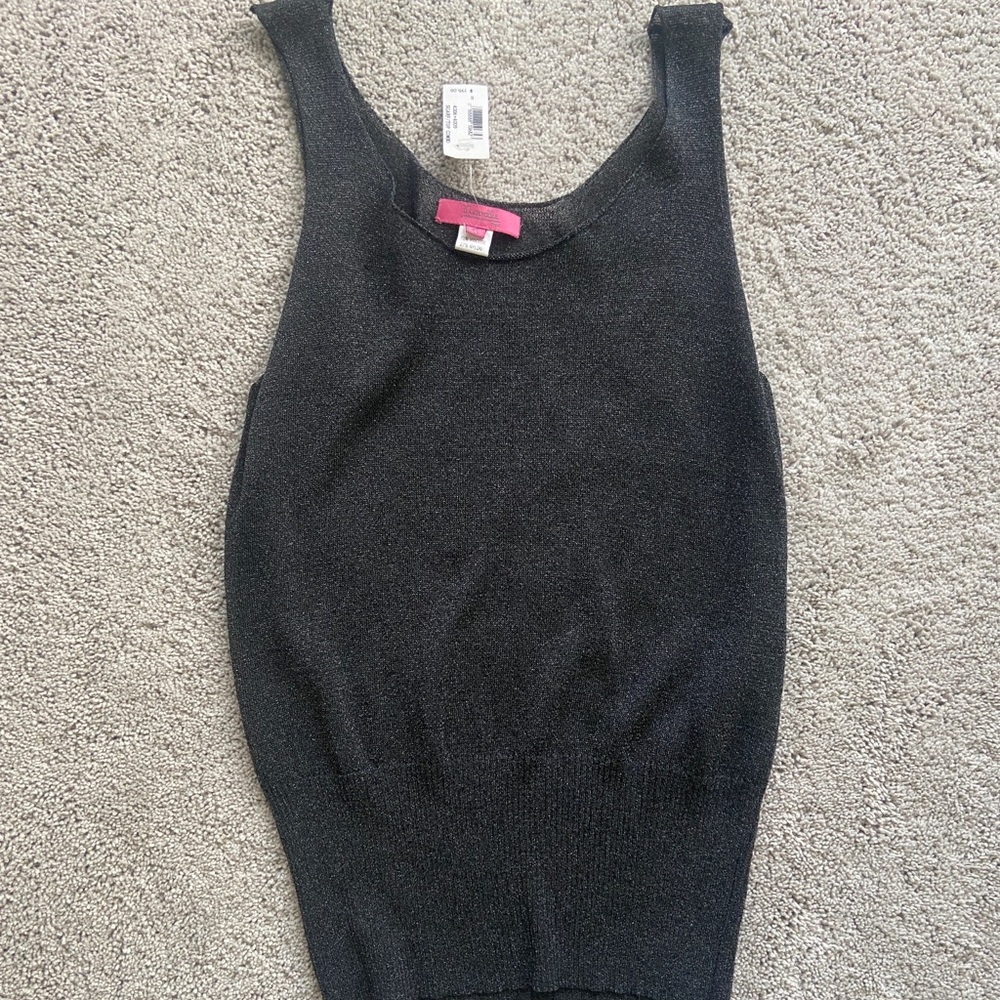 Noodle NYC Sparkly Ribbed Tank Top